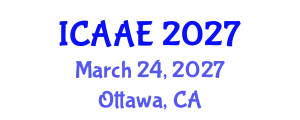 International Conference on Aerospace and Aviation Engineering (ICAAE) March 24, 2027 - Ottawa, Canada