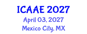 International Conference on Aerospace and Aviation Engineering (ICAAE) April 03, 2027 - Mexico City, Mexico