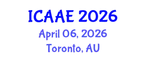International Conference on Aerospace and Aviation Engineering (ICAAE) April 06, 2026 - Toronto, Australia