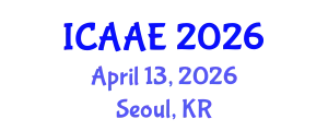 International Conference on Aerospace and Aviation Engineering (ICAAE) April 13, 2026 - Seoul, Republic of Korea
