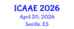 International Conference on Aerospace and Aviation Engineering (ICAAE) April 20, 2026 - Seville, Spain