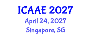 International Conference on Aerospace and Aviation Engineering (ICAAE) April 24, 2027 - Singapore, Singapore