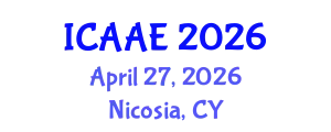 International Conference on Aerospace and Aviation Engineering (ICAAE) April 27, 2026 - Nicosia, Cyprus