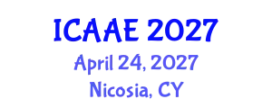 International Conference on Aerospace and Aviation Engineering (ICAAE) April 24, 2027 - Nicosia, Cyprus