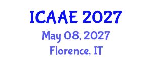 International Conference on Aerospace and Aviation Engineering (ICAAE) May 08, 2027 - Florence, Italy