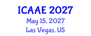 International Conference on Aerospace and Aviation Engineering (ICAAE) May 15, 2027 - Las Vegas, United States