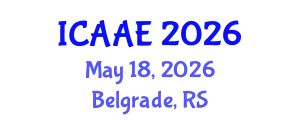 International Conference on Aerospace and Aviation Engineering (ICAAE) May 18, 2026 - Belgrade, Serbia