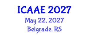 International Conference on Aerospace and Aviation Engineering (ICAAE) May 22, 2027 - Belgrade, Serbia