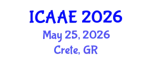 International Conference on Aerospace and Aviation Engineering (ICAAE) May 25, 2026 - Crete, Greece