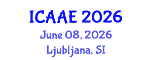 International Conference on Aerospace and Aviation Engineering (ICAAE) June 08, 2026 - Ljubljana, Slovenia