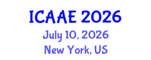 International Conference on Aerospace and Aviation Engineering (ICAAE) July 10, 2026 - New York, United States