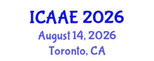 International Conference on Aerospace and Aviation Engineering (ICAAE) August 14, 2026 - Toronto, Canada