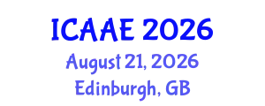 International Conference on Aerospace and Aviation Engineering (ICAAE) August 21, 2026 - Edinburgh, United Kingdom