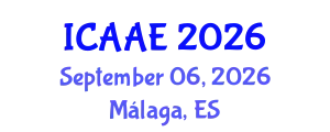 International Conference on Aerospace and Aviation Engineering (ICAAE) September 06, 2026 - Málaga, Spain