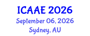 International Conference on Aerospace and Aviation Engineering (ICAAE) September 06, 2026 - Sydney, Australia