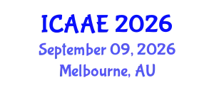 International Conference on Aerospace and Aviation Engineering (ICAAE) September 09, 2026 - Melbourne, Australia