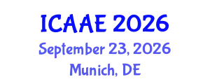 International Conference on Aerospace and Aviation Engineering (ICAAE) September 23, 2026 - Munich, Germany