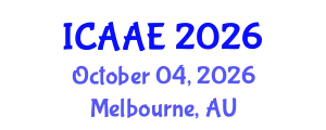 International Conference on Aerospace and Aviation Engineering (ICAAE) October 04, 2026 - Melbourne, Australia