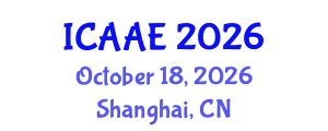 International Conference on Aerospace and Aviation Engineering (ICAAE) October 18, 2026 - Shanghai, China