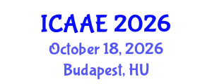 International Conference on Aerospace and Aviation Engineering (ICAAE) October 18, 2026 - Budapest, Hungary