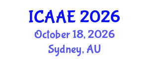International Conference on Aerospace and Aviation Engineering (ICAAE) October 18, 2026 - Sydney, Australia