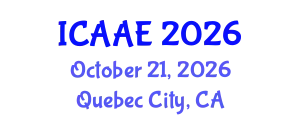 International Conference on Aerospace and Aviation Engineering (ICAAE) October 21, 2026 - Quebec City, Canada
