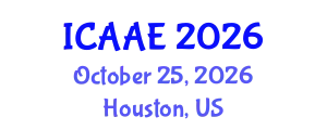 International Conference on Aerospace and Aviation Engineering (ICAAE) October 25, 2026 - Houston, United States