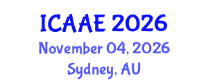 International Conference on Aerospace and Aviation Engineering (ICAAE) November 04, 2026 - Sydney, Australia