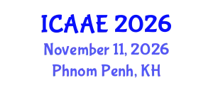 International Conference on Aerospace and Aviation Engineering (ICAAE) November 11, 2026 - Phnom Penh, Cambodia