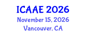 International Conference on Aerospace and Aviation Engineering (ICAAE) November 15, 2026 - Vancouver, Canada