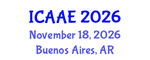 International Conference on Aerospace and Aviation Engineering (ICAAE) November 18, 2026 - Buenos Aires, Argentina