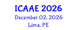International Conference on Aerospace and Aviation Engineering (ICAAE) December 02, 2026 - Lima, Peru