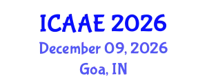 International Conference on Aerospace and Aviation Engineering (ICAAE) December 09, 2026 - Goa, India