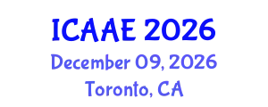 International Conference on Aerospace and Aviation Engineering (ICAAE) December 09, 2026 - Toronto, Canada