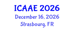 International Conference on Aerospace and Aviation Engineering (ICAAE) December 16, 2026 - Strasbourg, France