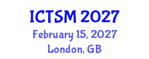 International Conference on Thermodynamics and Statistical Mechanics (ICTSM) February 15, 2027 - London, United Kingdom