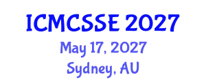 International Conference on Mathematical, Computational and Statistical Sciences and Engineering (ICMCSSE) May 17, 2027 - Sydney, Australia