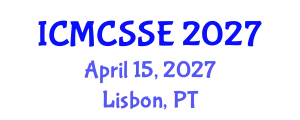 International Conference on Mathematical, Computational and Statistical Sciences and Engineering (ICMCSSE) April 15, 2027 - Lisbon, Portugal