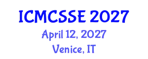 International Conference on Mathematical, Computational and Statistical Sciences and Engineering (ICMCSSE) April 12, 2027 - Venice, Italy