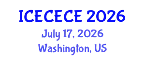 International Conference on Electrical, Computer, Electronics and Communication Engineering (ICECECE) July 17, 2026 - Washington, United States