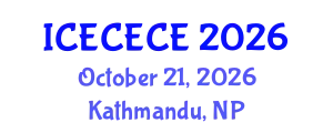 International Conference on Electrical, Computer, Electronics and Communication Engineering (ICECECE) October 21, 2026 - Kathmandu, Nepal