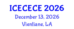 International Conference on Electrical, Computer, Electronics and Communication Engineering (ICECECE) December 13, 2026 - Vientiane, Laos