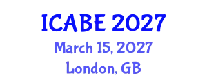 International Conference on Agricultural and Biological Engineering (ICABE) March 15, 2027 - London, United Kingdom