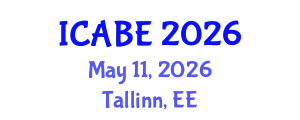 International Conference on Agricultural and Biological Engineering (ICABE) May 11, 2026 - Tallinn, Estonia