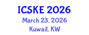 International Conference on Software and Knowledge Engineering (ICSKE) March 23, 2026 - Kuwait, Kuwait