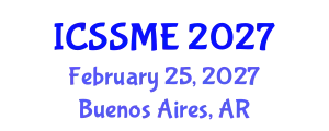 International Conference on Service Science, Management and Engineering (ICSSME) February 25, 2027 - Buenos Aires, Argentina