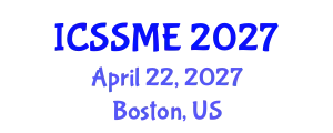 International Conference on Service Science, Management and Engineering (ICSSME) April 22, 2027 - Boston, United States
