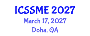 International Conference on Service Science, Management and Engineering (ICSSME) March 17, 2027 - Doha, Qatar