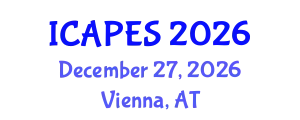 International Conference on Aerospace, Propulsion and Energy Sciences (ICAPES) December 27, 2026 - Vienna, Austria