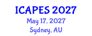 International Conference on Aerospace, Propulsion and Energy Sciences (ICAPES) May 17, 2027 - Sydney, Australia